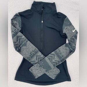 Nike Pro Dri-FIT Black Quarter Zip Small